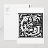 William Morris Alphabet "G" Briefkaart (Voorkant / Achterkant)