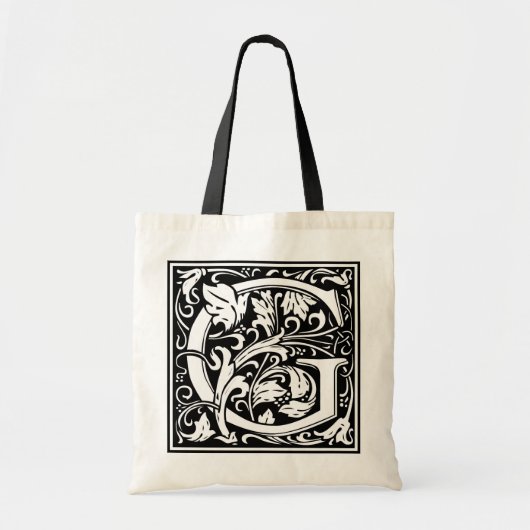 William Morris Alphabet "G" Tote Bag (Voorkant)