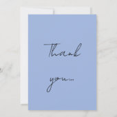 William Morris Alphabet Golden Lily Blue Bedankkaart (Achterkant)