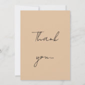 William Morris Alphabet Golden Lily Coral Bedankkaart (Achterkant)