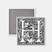 William Morris Alphabet "H" Magneet (Voorkant / Achterkant)