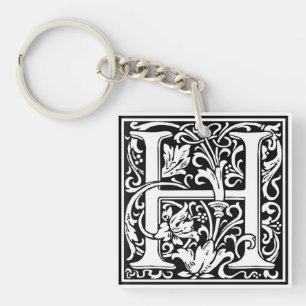 William Morris Alphabet "H" Sleutelhanger