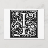 William Morris Alphabet "I" Briefkaart (Voorkant)