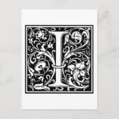 William Morris Alphabet "I" Briefkaart (Voorkant)