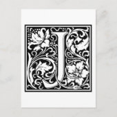 William Morris Alphabet "J" Briefkaart (Voorkant)