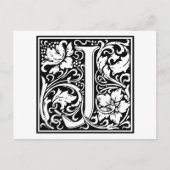 William Morris Alphabet "J" Briefkaart (Voorkant)