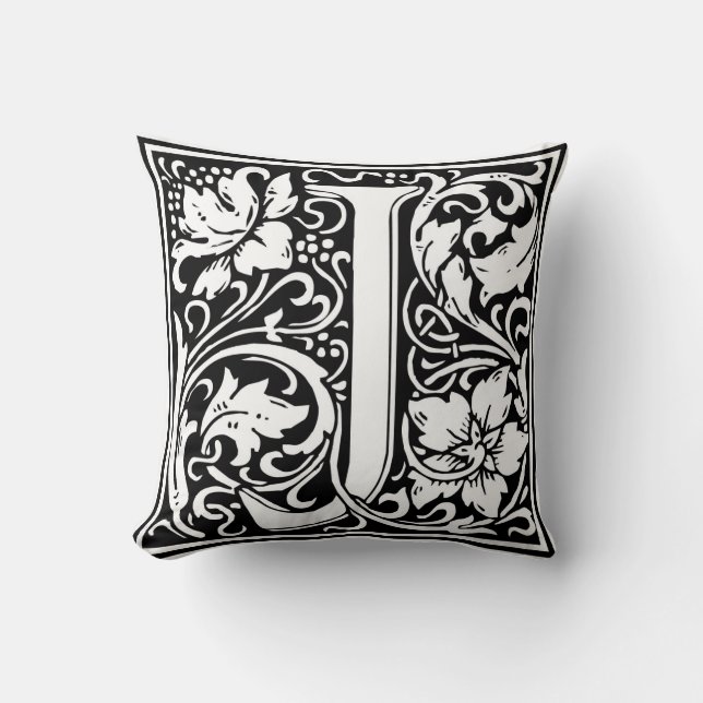 William Morris Alphabet "J" Kussen (Voorkant)