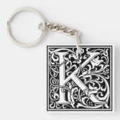 William Morris Alphabet "K" Sleutelhanger (voorkant)
