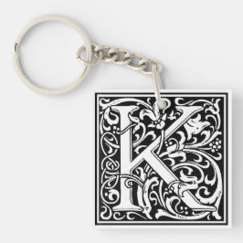 William Morris Alphabet "K" Sleutelhanger