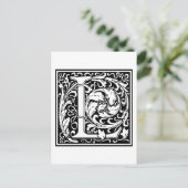William Morris Alphabet "L" Briefkaart (Staand voorkant)