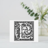 William Morris Alphabet "L" Briefkaart (Staand voorkant)