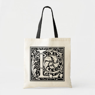 William Morris Alphabet "L" Tote Bag