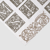 William Morris Alphabet Letters  Decoupage Tissuepapier (Detail)
