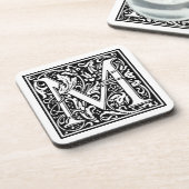 William Morris Alphabet "M" Bier Onderzetter (Linkerzijde)