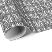 William Morris Alphabet "M" Cadeaupapier (Rol Hoek)