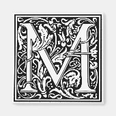 William Morris Alphabet "M" Magneet (Voorkant)