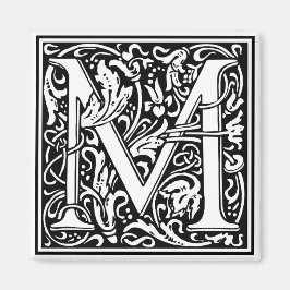 William Morris Alphabet "M" Magneet