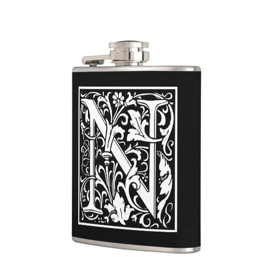 William Morris Alphabet "N" Heupfles (Links)