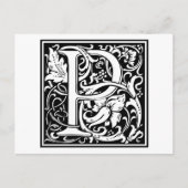 William Morris Alphabet "P" Briefkaart (Voorkant)