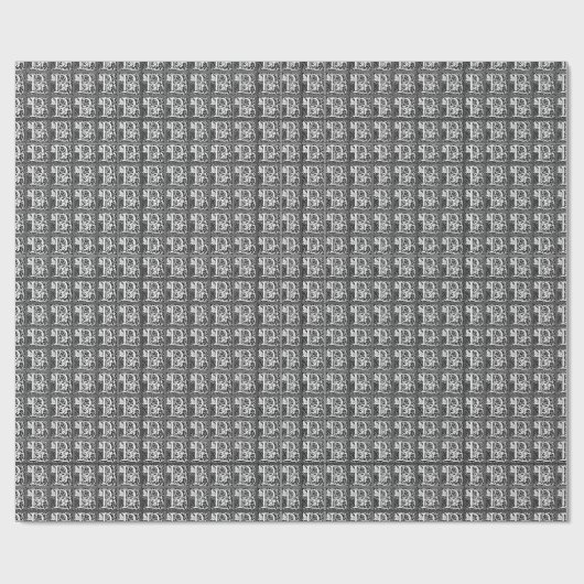 William Morris Alphabet "P" Cadeaupapier (Vlak)