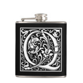 William Morris Alphabet "Q" Heupfles (Voorkant)