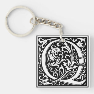 William Morris Alphabet "Q" Sleutelhanger