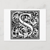 William Morris Alphabet "S" Briefkaart (Voorkant)