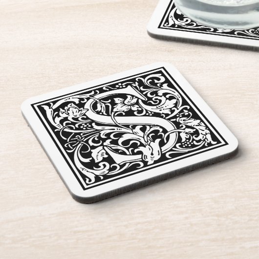 William Morris Alphabet "S" Drankjes Onderzetter (Linkerzijde)