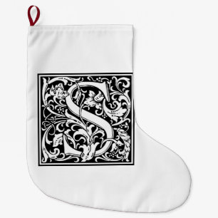 William Morris Alphabet "S" Grote Kerstsok