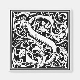 William Morris Alphabet "S" Magneet