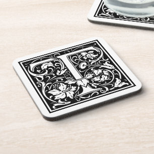 William Morris Alphabet "T" Drankjes Onderzetter