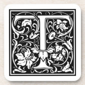 William Morris Alphabet "T" Drankjes Onderzetter (Voorkant)