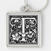William Morris Alphabet "T" Sleutelhanger (Voorkant)