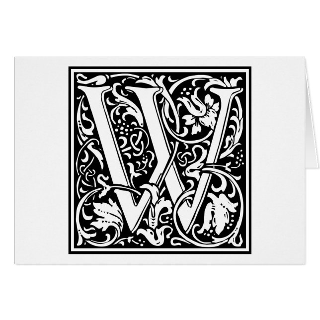 William Morris Alphabet "W" (Voorkant Horizontaal)