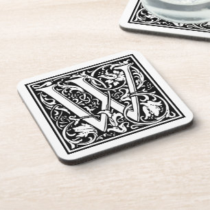 William Morris Alphabet "W" Bier Onderzetter