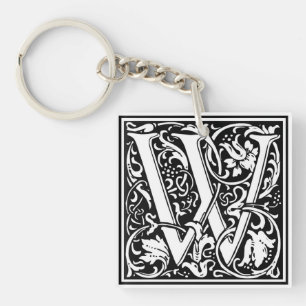 William Morris Alphabet "W" Sleutelhanger