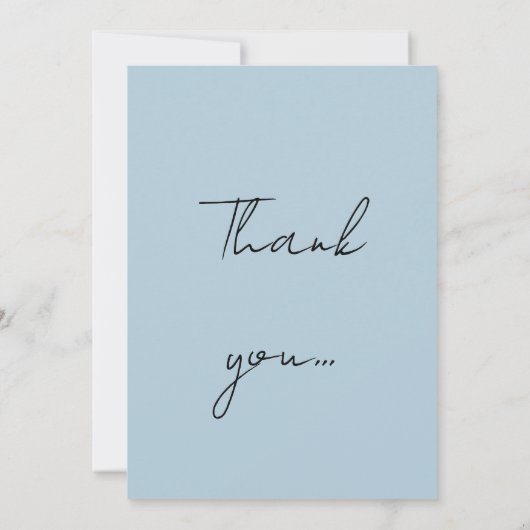 William Morris Alphabet Willow Bough Blue Bedankkaart (Achterkant)