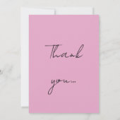 William Morris Alphabet Willow Bough Pink Bedankkaart (Achterkant)