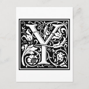 William Morris Alphabet "Y" Briefkaart
