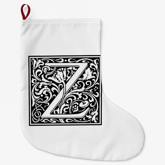 William Morris Alphabet "Z" Grote Kerstsok (Voorkant)