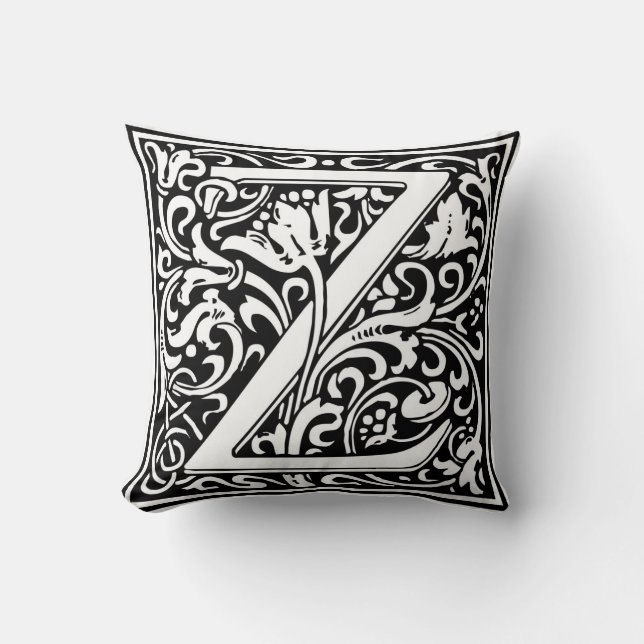 William Morris Alphabet "Z" Kussen (Voorkant)
