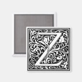 William Morris Alphabet "Z" Magneet (Voorkant / Achterkant)