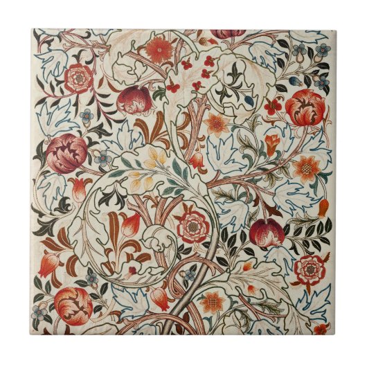 William Morris Ancanthus Portiere Design Tegeltje (Voorkant)