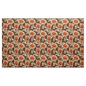 William Morris Anemone, Beige, Brown en Rust Stof (Yard (91,4 cm))
