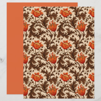 William Morris Anemone, Beige, Brown & Rust Sinaas