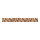 William Morris Anemone, Beige, Brown & Rust Sinaas Grosgrain Lint (Voorkant)