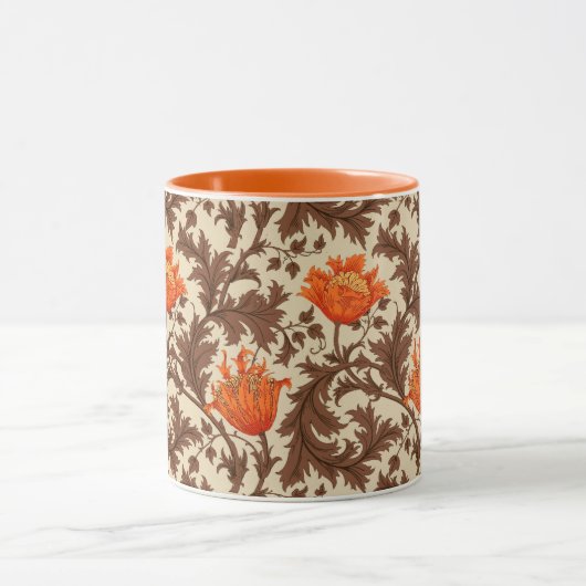 William Morris Anemone, Beige, Brown & Rust Sinaas Mok (Midden)