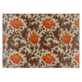 William Morris Anemone, Beige, Brown & Rust Sinaas Snijplank (Voorkant)