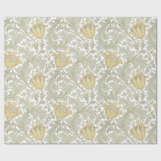 William Morris  Anemone Bloempatroon Cadeaupapier (Vlak)