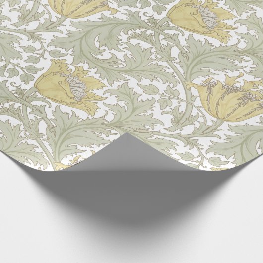 William Morris  Anemone Bloempatroon Cadeaupapier (Hoek)